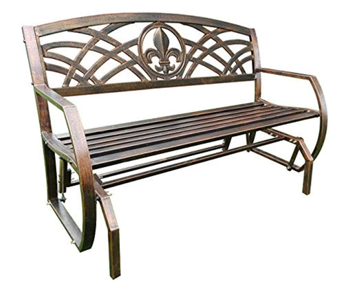Leigh  Fleur De Lis Double Glider - EK CHIC HOME