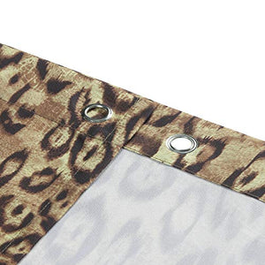 Leopard Shower Curtain,Fabric Shower - EK CHIC HOME