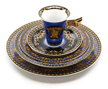 Load image into Gallery viewer, Vintage 49-pc Dinnerware Set &#39;Blue Medusa&#39;, Premium Bone China - EK CHIC HOME