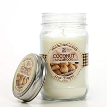Load image into Gallery viewer, Set of 3, Coconut Macaroon Scented Mason Jar Candles 11 oz Each - EK CHIC HOME