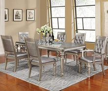 Load image into Gallery viewer, Bling Game 7-Piece Dining Set with Rectangular Extension Leaf Table Metallic Platinum - EK CHIC HOME