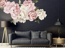 Load image into Gallery viewer, Floral Peonies Wall Decal, Removable Peel WALL STICKERS - EK CHIC HOME