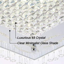 Load image into Gallery viewer, Mount Ceiling Lamp Crystal Bar Dimmable LED 18W 15Inch - EK CHIC HOME