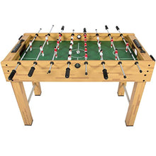 Load image into Gallery viewer, 48in Wooden Soccer Foosball Table w/ 2 Balls, 2 Cup Holders for Home - EK CHIC HOME