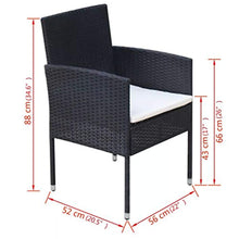 Load image into Gallery viewer, 9 Piece Outdoor Dining Set with Cushions, 1 Table and 8 Chairs, 8 Cushions - EK CHIC HOME