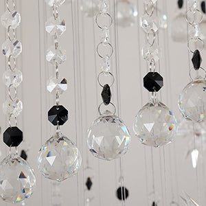 Crystal Swirl Design Raindrop Chandelier Lighting Flush Mount - EK CHIC HOME