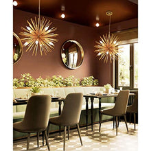 Load image into Gallery viewer, Firework Chandeliers with 8 Lights-Modern Rose Gold Pendant - EK CHIC HOME