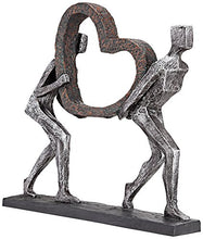 Load image into Gallery viewer, The Weight of Love 12&quot; High Figurines and Heart Sculpture - EK CHIC HOME