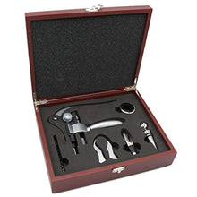 Load image into Gallery viewer, Custom Engraved 5 Piece  Wine Tool Opener Accessories Gift Box Set - EK CHIC HOME
