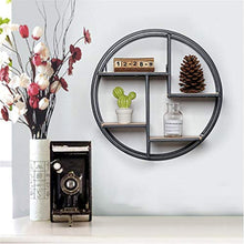 Load image into Gallery viewer, Floating Shelves Round Wood Wall Shelf as Hanging Shelves - EK CHIC HOME