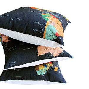 Decor Modern Throw Pillow Covers Abstract Pillowcase Linen Cushion Cover 18x18 inch Set - EK CHIC HOME