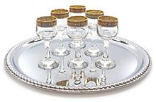 Load image into Gallery viewer, Italian Crystal 2.5 Oz Liquor Sherry Vodka Glasses, 24K Gold Rim - EK CHIC HOME