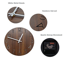 Load image into Gallery viewer, 12&quot; Vintage Numeral Design Tuscan Style Wooden Decorative Round Wall Clock - EK CHIC HOME