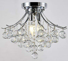 Load image into Gallery viewer, Modern Style 4-Light Chrome Finish Crystal Chandelier  W16&quot; x H12&quot; - EK CHIC HOME