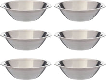 Load image into Gallery viewer, 6 Piece Stainless Steel Rim Flat Bottom Mixing Bowl Set - 7.08 - EK CHIC HOME