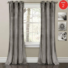 Load image into Gallery viewer, Velvet Curtains Solid Color Room Darkening Window Panel Set (Pair) 84” x 38” - EK CHIC HOME