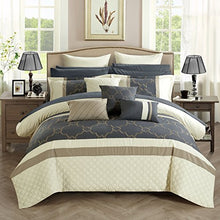 Load image into Gallery viewer, Chic 16 Piece Comforter Set, Queen, Off-White - EK CHIC HOME