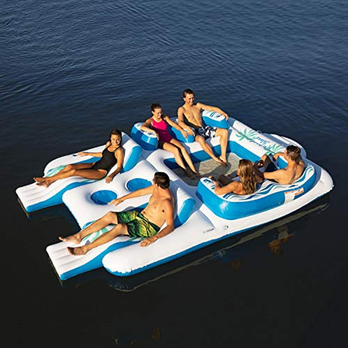 Floating Island 7 Person Inflatable Raft - EK CHIC HOME