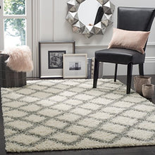 Load image into Gallery viewer, Dallas Shag Collection  Ivory and Grey Area Rug (8&#39; x 10&#39;) - EK CHIC HOME