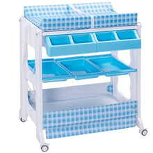 Load image into Gallery viewer, Baby Bath and Changing Table, Diaper Organizer for Infant with Tube &amp; Cushion - EK CHIC HOME