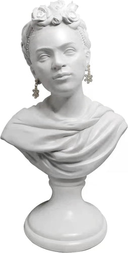 Frida Bust Statue, 12 Inch, Nordic Style Gift Sculpture - EK CHIC HOME