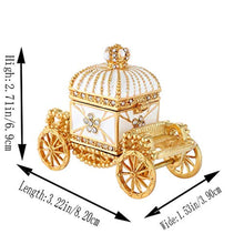 Load image into Gallery viewer, Decorative Enameled Royal Carriage Style Hinged Trinket Box - EK CHIC HOME
