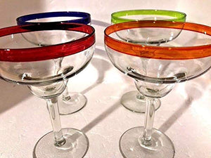 Chic Colors Margarita Glass Set, 4-Piece - EK CHIC HOME