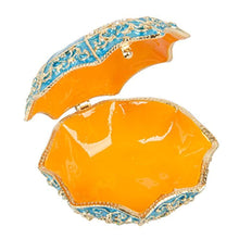 Load image into Gallery viewer, Hand Painted Enameled Umbrella Shape Decorative Hinged Jewelry Trinket Box - EK CHIC HOME