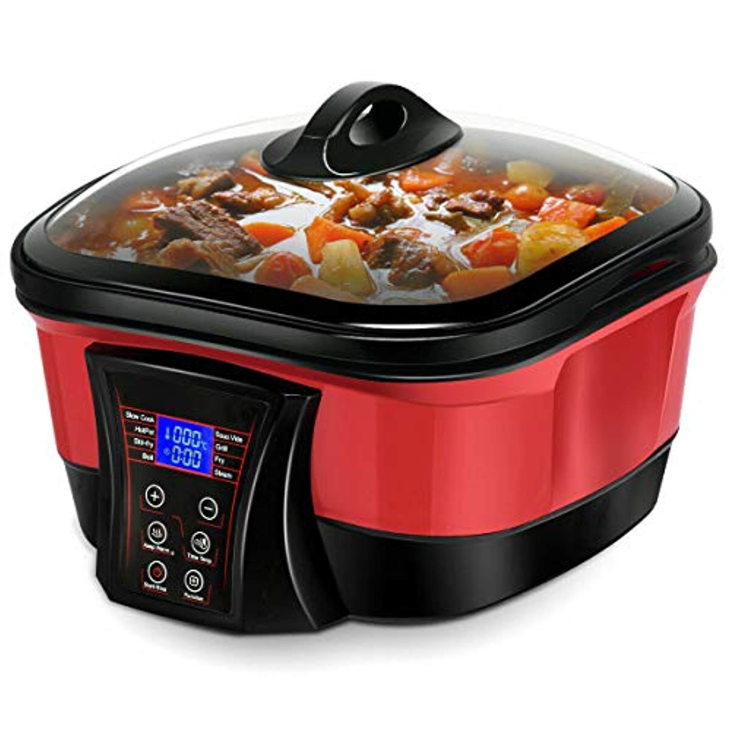 8 in 1 Multi Cooker Programmable Multiple Cooking Options w/ Non-stick