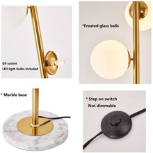Load image into Gallery viewer, LED Floor Lamp - 3 Glass Globes - EK CHIC HOME