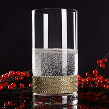 Load image into Gallery viewer, Luxurious Highball Cocktail Glasses - Sparkling&quot;Diamond&quot; Studded Set of 6 - EK CHIC HOME