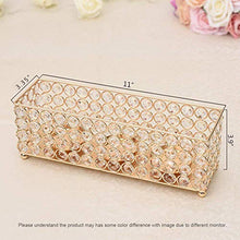 Load image into Gallery viewer, Gold Crystal Candle Holders Tray - EK CHIC HOME