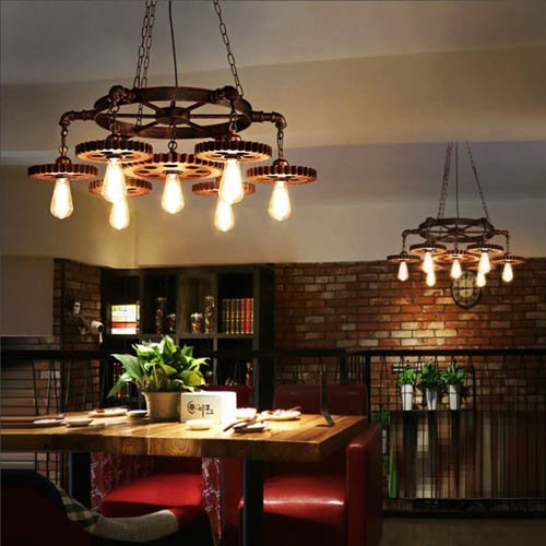 Industrial  House 7-Heads Rustic Chandelier - EK CHIC HOME