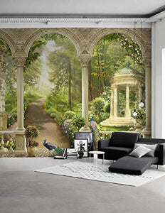 Column Wallpaper Forest Way Wall Mural Byzantine - EK CHIC HOME