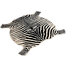 Load image into Gallery viewer, Soft Faux Zebra Print Rug 5x4.3 Feet Animal Rug - EK CHIC HOME
