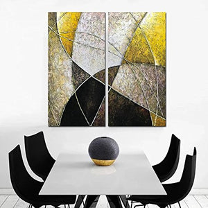 32x32 Inch Paintings Oil Hand Painting 3D Hand-Painted On Canvas Abstract Artwork - EK CHIC HOME