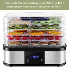 Load image into Gallery viewer, Electric 5-Tire Fruit Vegetable Dryer with Adjustable Timer and Temperature Control - EK CHIC HOME