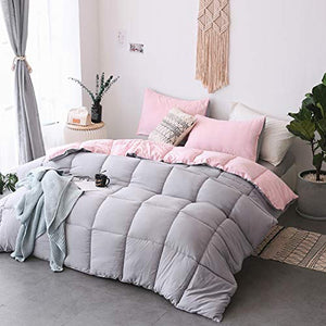 All Season Down Alternative Quilted Comforter Set with Sham(s) - EK CHIC HOME