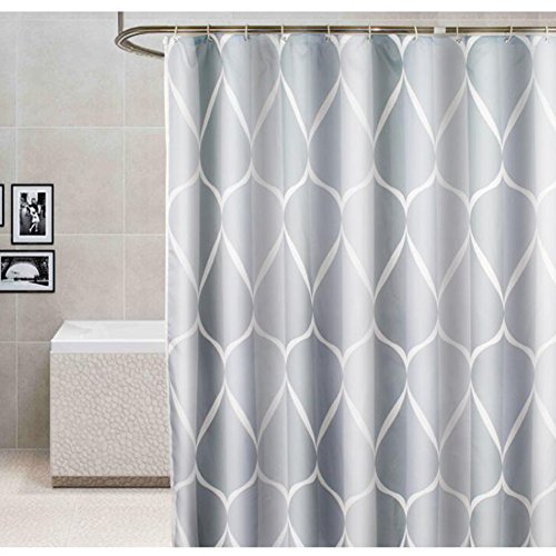 Luxury Gray Shower Curtain 72