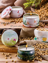 Load image into Gallery viewer, Scented Candles, 100% Soy Wax Tin Candles, Natural Fragrance Candles for Stress Relief and Aromatherapy - EK CHIC HOME
