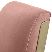 Load image into Gallery viewer, Velvet Brass Arm Accent Chair Dark Pink - EK CHIC HOME