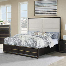 Load image into Gallery viewer, Contemporary Wood Upholstered Panel King Bed 6-Piece Set, Espresso - EK CHIC HOME