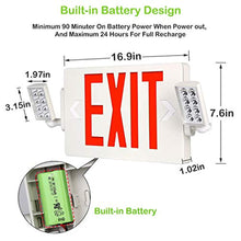 Load image into Gallery viewer, Ultra Slim Red Exit Sign - 4 Pack - EK CHIC HOME
