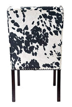 Load image into Gallery viewer, CHIC Designs Rexford Faux Cowhide Leather and Fabric Upholstered Nailhead Trim - EK CHIC HOME