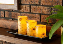Load image into Gallery viewer, Direct Birch Set, 3 LED Flickering Wax Candles - EK CHIC HOME