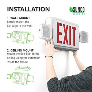 6 Pack Double Sided LED Emergency EXIT Sign - EK CHIC HOME