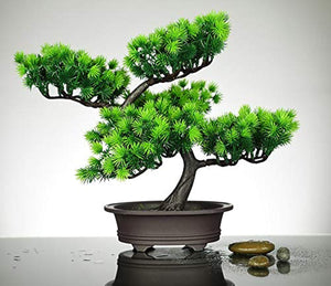 Japanese Artificial Cedar Bonsai Silk Tree - EK CHIC HOME