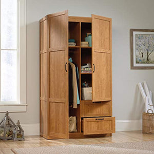 Storage Cabinet L: 40.00" x W: 19.45" x H: 71.10" Highland Oak - EK CHIC HOME