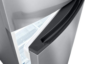 28 Inch Freestanding Top Freezer Refrigerator (Brushed Steel) - EK CHIC HOME