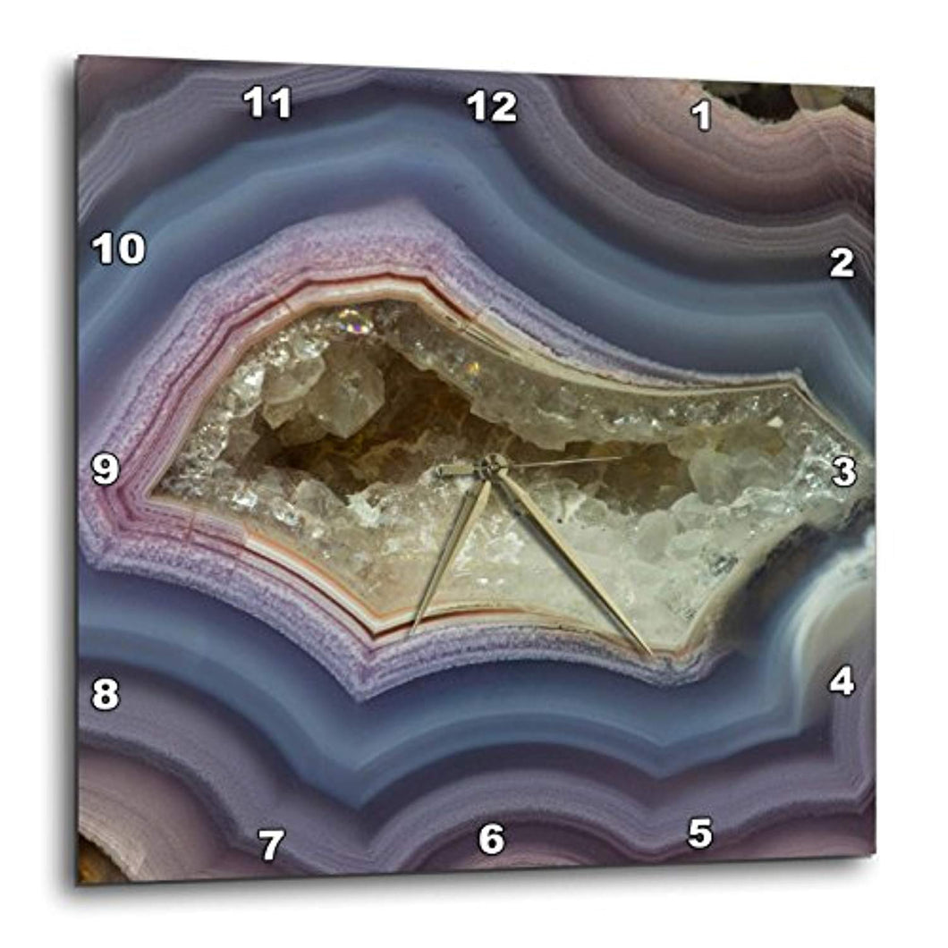 3D CHIC Banded Agate - Quartzsite Wall Clock, 13